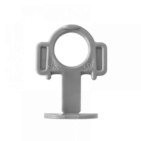 Зажим 3D+СВП STRONG 2mm серый (100шт) Зажим 3D+СВП STRONG 2mm серый (100шт)